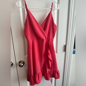 Altar’s State NWOT Red Ruffle Dress Sz M
